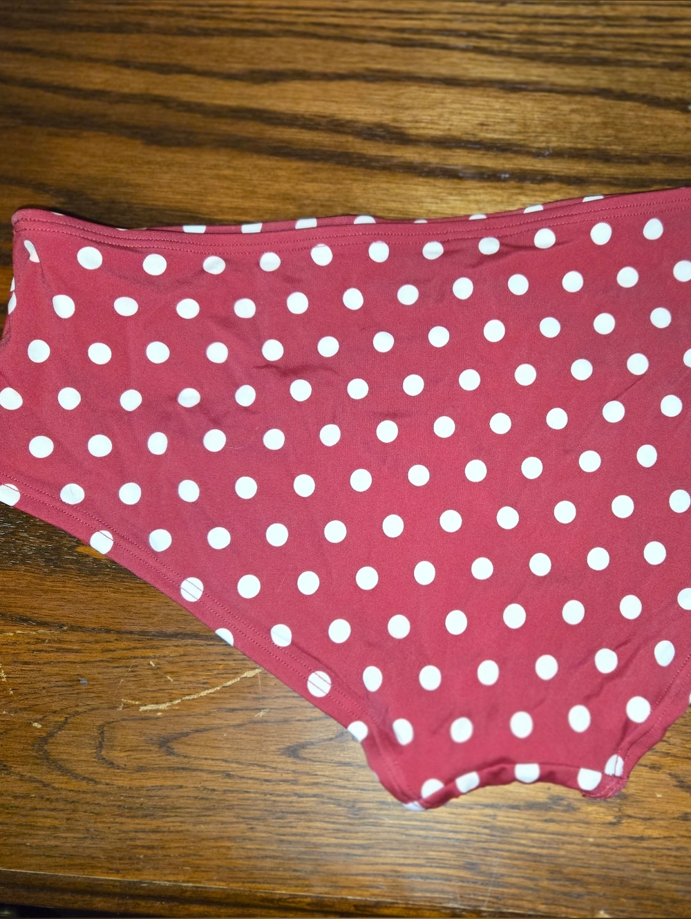 Adore Me Red and White Polka Dot Bikini Bottom - Picture 6 of 7